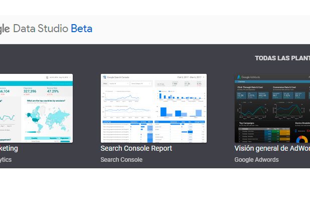 Cómo crear un dashboard con Google Data Studio
