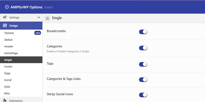 Configurar plugin AMP for WP – Accelerated Mobile Pages