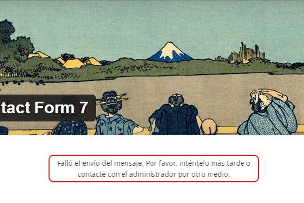 Solucionando errores de contact form 7