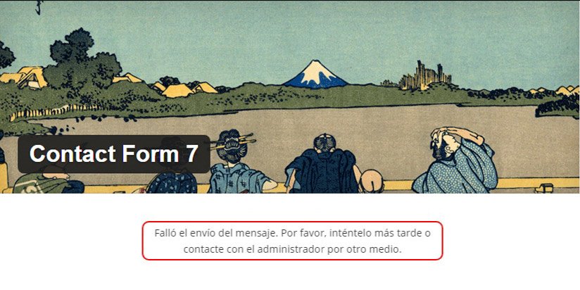 Solucionando errores de contact form 7